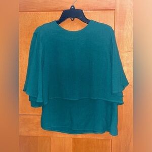 Zara Woman medium emerald green blouse​​​​​​​​
